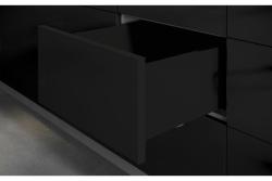 AXIS PRO GTV Lade, H=200 mm, L=300 mm, duwen om te openen, volledig uittrekbaar, zwart (C)